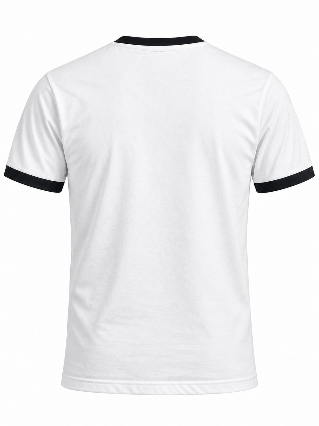 Camiseta Ceuta Retro – espalda lisa con ribetes negros