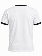 Camiseta Ceuta Retro – espalda lisa con ribetes negros