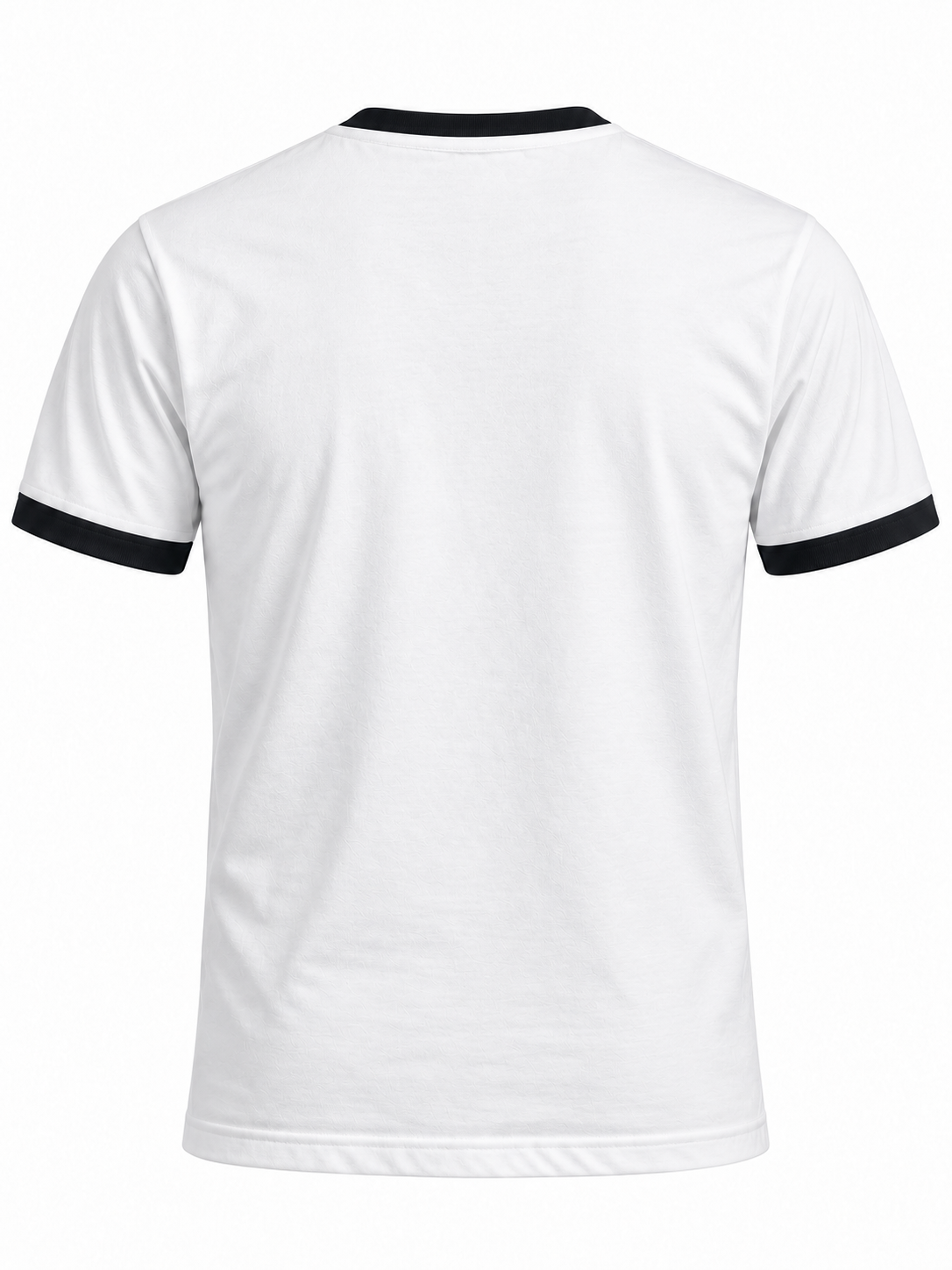 Camiseta Ceuta Retro – espalda lisa con ribetes negros